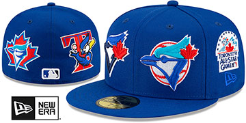 Blue Jays EVOLUTION-PATCHES Royal Fitted Hat by New Era