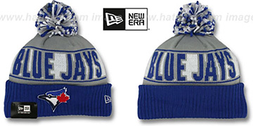 Blue Jays REP-UR-TEAM Knit Beanie Hat by New Era