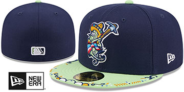 Blue Rocks 2026 COPA DE LA DIVERSION Navy-Lime Fitted Hat by New Era