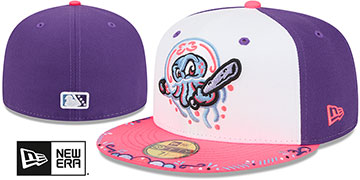 Blueclaws 2026 COPA DE LA DIVERSION White-Purple-Pink Fitted Hat by New Era