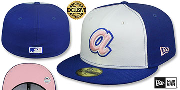 Braves 1974 'COOPERSTOWN PINK LOGO BOTTOM' Fitted Hat by New Era