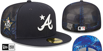 Braves 2022 MLB ALL-STAR WORKOUT Navy Fitted Hat by New Era