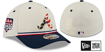 Braves 2026 JULY 4TH STARS N STRIPES FLEX Hat by New Era
