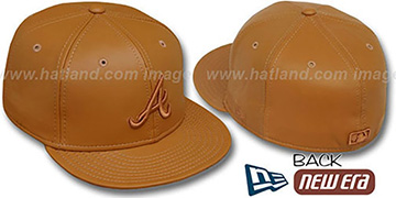 Braves BUTTERSCOTCH LEATHER Fitted Hat by New Era