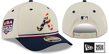 Braves JULY 4TH STARS N STRIPES M-CROWN SNAPBACK Hat by New Era