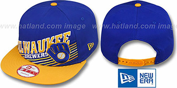 Brewers COOP STILL ANGLIN SNAPBACK Royal-Gold Hat by New Era