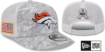 Broncos 2025 SALUTE-TO-SERVICE TRUCKER SNAPBACK Snow White Digital Hat by New Era
