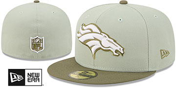 Broncos 2026 COLOR PACK Sage-Olive Fitted Hat by New Era