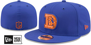 Broncos 2026 'NFL HISTORIC SIDELINE' Royal Fitted Hat by New Era
