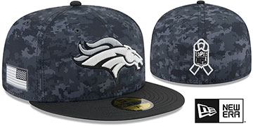 Broncos 2026 SALUTE-TO-SERVICE Dark Digital Camo-Black Fitted Hat by New Era