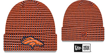 Broncos 2026 SIDELINE WAFFLER Knit Beanie Hat by New Era