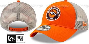 Broncos ESTABLISHED CIRCLE TRUCKER SNAPBACK Hat by New Era