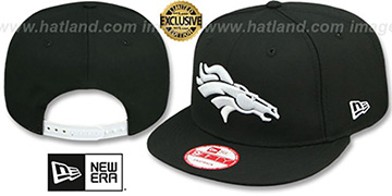 Broncos TEAM-BASIC SNAPBACK Black-White Hat by New Era