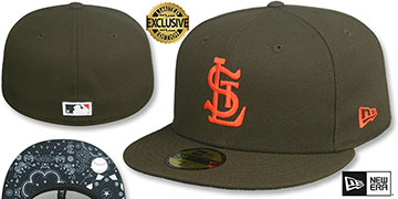 Browns 1934 COOPERSTOWN BLACKDANA BOTTOM Fitted Hat by New Era