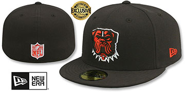 Browns DAWG TEAM-BASIC Brown Fitted Hat by New Era