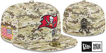 Buccaneers 2025 SALUTE-TO-SERVICE Digital Desert Storm Fitted Hat by New Era