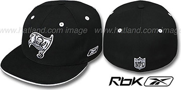 Buccaneers DARKSIDE Black-White Fitted Hat by Reebok
