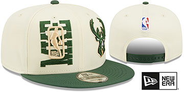 Bucks 2022 NBA DOUBLE WHAMMY DRAFT SNAPBACK Hat by New Era