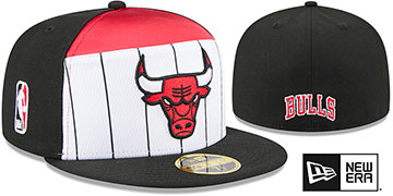 Bulls 2025-26 NBA SPLIT PANEL TIP OFF Fitted Hat by New Era