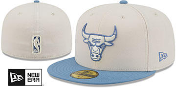 Bulls 2026 COLOR PACK Cream-Blue Fitted Hat by New Era