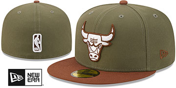 Bulls 2026 COLOR PACK Olive-Rust Fitted Hat by New Era