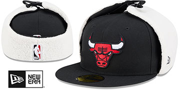 Bulls CLASSIC DOGEAR Black Fitted Hat by New Era