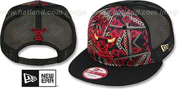 Bulls FLORAL CHAIN SNAPBACK Hat by New Era