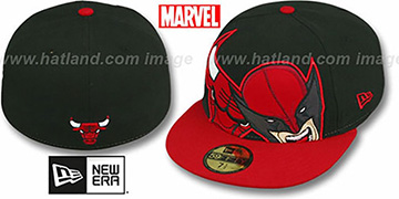 Bulls HERO-HCL Black-Red Fitted Hat by New Era