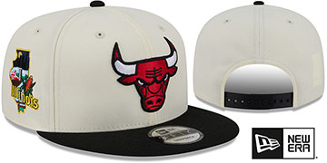 Bulls LOCALIZED SNAPBACK Chrome-Black Hat by New Era