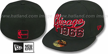 Bulls THE BEGINNING Black Fitted Hat by New Era