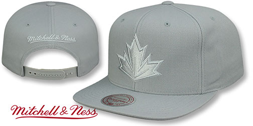 Canada WORLD CUP HOCKEY SNAPBACK Grey-Grey Hat by Mitchell and Ness