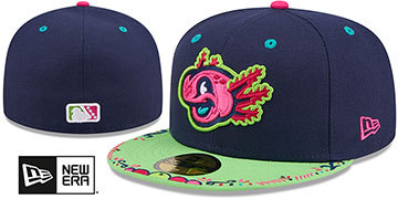 Cannon Ballers 2026 COPA DE LA DIVERSION Navy-Lime Fitted Hat by New Era