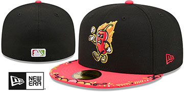 Captains 2026 COPA DE LA DIVERSION Black-Peach Fitted Hat by New Era