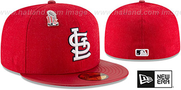 Cardinals 11X HEATHER-PIN Red Fitted Hat by New Era