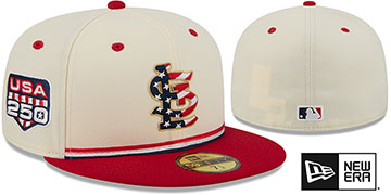 Cardinals 2026 JULY 4TH STARS N STRIPES Fitted Hat by New Era
