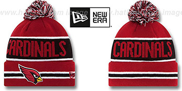 Cardinals THE-COACH Burgundy Knit Beanie Hat by New Era