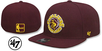 Cavaliers HWC HOLE-SHOT Maroon Fitted Hat by Twins 47 Brand