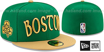 Celtics 19-20 CITY-SERIES Green-Tan Fitted Hat by New Era
