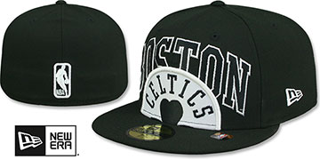 Celtics 2023 NBA TIP OFF Black-White Fitted Hat by New Era