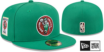 Celtics 50TH ANNIVERSARY SIDE-PATCH Green Fitted Hat by New Era