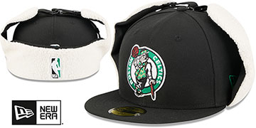 Celtics CLASSIC DOGEAR Black Fitted Hat by New Era