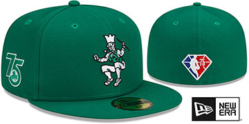 Celtics DIAMOND 75 CITY-SERIES ALTERNATE Green Fitted Hat by New Era