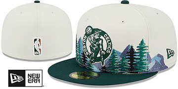 Celtics EVERGREEN White-Green Fitted Hat by New Era