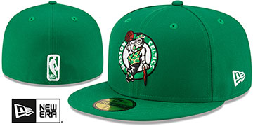 Celtics NBA TEAM-BASIC Green Fitted Hat by New Era