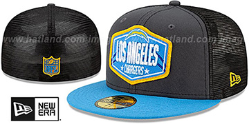 Chargers 2021 NFL TRUCKER DRAFT Fitted Hat by New Era