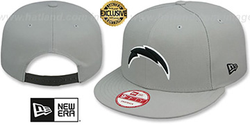 Chargers NFL TEAM-BASIC SNAPBACK Grey-Black Hat by New Era