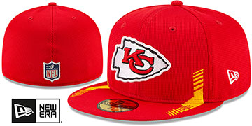 Chiefs 2021 NFL SIDELINE HOME Red Fitted Hat by New Era