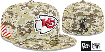 Chiefs 2025 SALUTE-TO-SERVICE Digital Desert Storm Fitted Hat by New Era