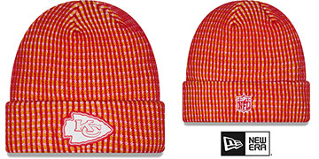 Chiefs 2026 SIDELINE WAFFLER Knit Beanie Hat by New Era