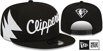 Clippers DIAMOND 75 CITY-SERIES SNAPBACK Black-White Hat by New Era